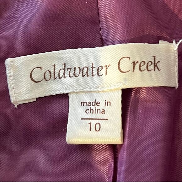 Coldwater Creek purple wool blend herringbone vest size 10 - Picture 9 of 10